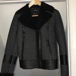 NWT Nic + Zoe fleece lined moto jacket